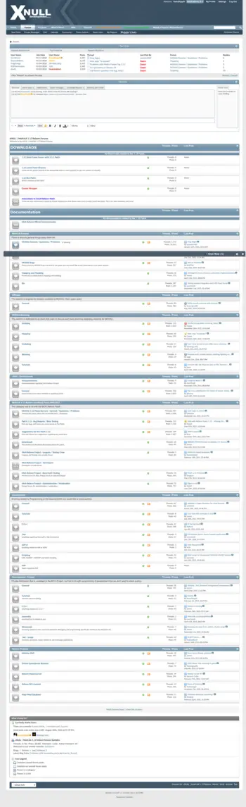 xNULL forums page