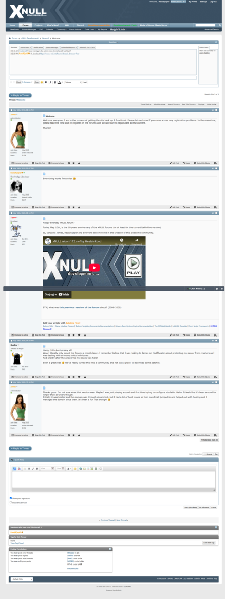 xNULL History Recap
